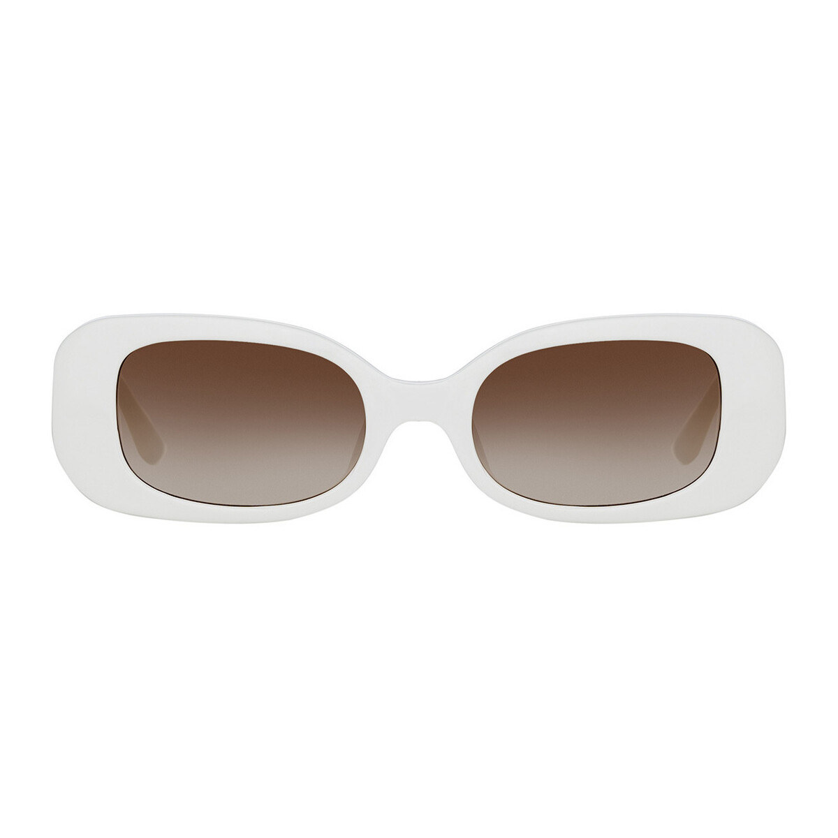 Zegarki & Biżuteria  Damskie okulary przeciwsłoneczne Linda Farrow Occhiali da Sole  Lola LFL 1117 C6 Biały