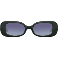 Zegarki & Biżuteria  Damskie okulary przeciwsłoneczne Linda Farrow Occhiali da Sole  Lola LFL 1117 C7 Zielony