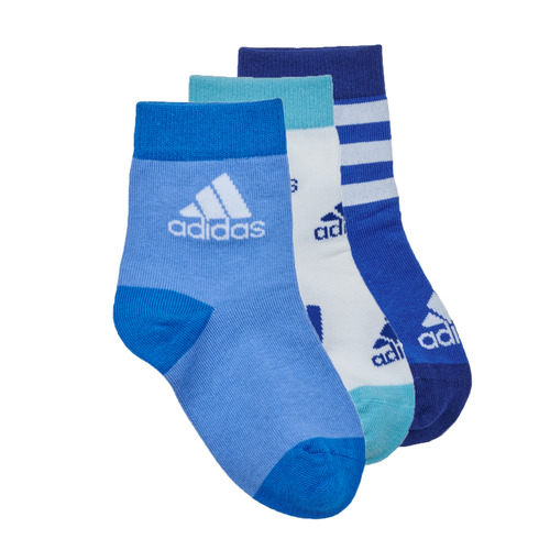 Dodatki Dziecko Skarpetki sportowe  Adidas Sportswear LK SOCKS 3PP Niebieski / Biały