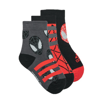 Dodatki Chłopiec Skarpetki sportowe  Adidas Sportswear SPIDER-MAN 3PP Czarny / Szary / Szary