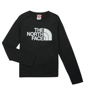 tekstylia Dziecko T-shirty z długim rękawem The North Face Teen L/S Easy Tee Czarny