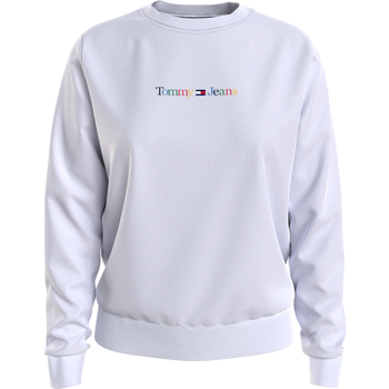 Tommy Jeans Reg Serif Color Sweater Biały