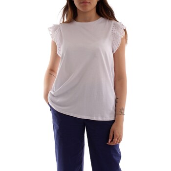 tekstylia Damskie T-shirty z krótkim rękawem Emme Marella CORTE Biały