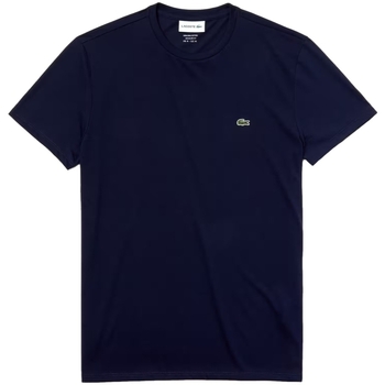 tekstylia Męskie T-shirty i Koszulki polo Lacoste Pima Cotton T-Shirt - Blue Marine Niebieski