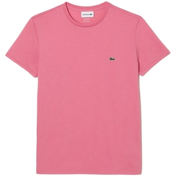 tekstylia Męskie T-shirty i Koszulki polo Lacoste Pima Cotton T-Shirt - Rose Różowy