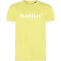 tekstylia Męskie T-shirty z krótkim rękawem Ballin Est. 2013 Regular Fit Shirt Żółty