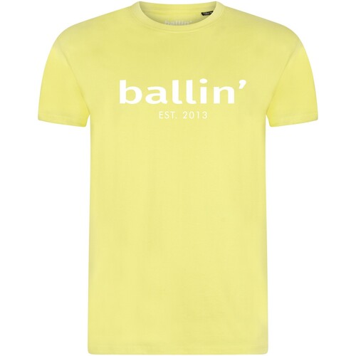 tekstylia Męskie T-shirty z krótkim rękawem Ballin Est. 2013 Regular Fit Shirt Żółty