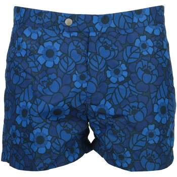 tekstylia Męskie Kostiumy / Szorty kąpielowe Robinson Les Bains LW Free Flowers Niebieski