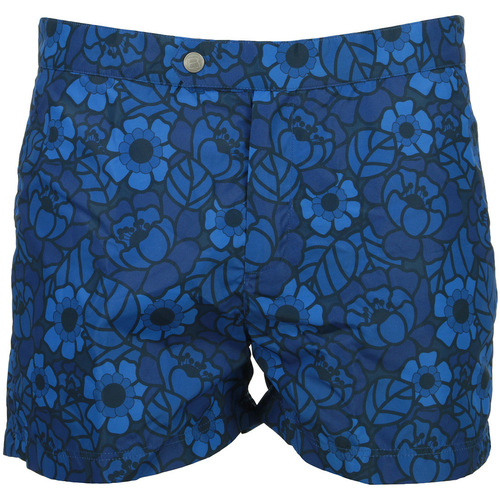 tekstylia Męskie Kostiumy / Szorty kąpielowe Robinson Les Bains LW Free Flowers Niebieski