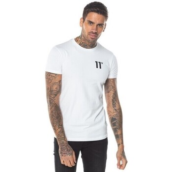 tekstylia Męskie T-shirty z krótkim rękawem 11 Degrees  Biały