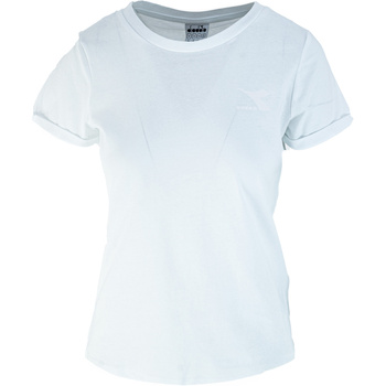tekstylia Damskie Topy na ramiączkach / T-shirty bez rękawów Diadora SS Core - Optical White Biały