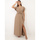 tekstylia Damskie Sukienki La Modeuse 66663_P155369 Brązowy