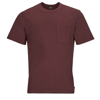 tekstylia Męskie T-shirty z krótkim rękawem Levi's SS POCKET TEE RLX Brązowy