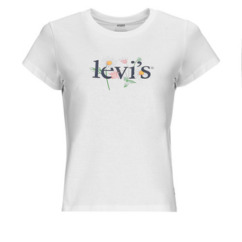 tekstylia Damskie T-shirty z krótkim rękawem Levi's GRAPHIC AUTHENTIC TSHIRT Biały