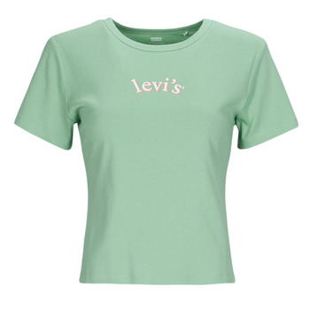 tekstylia Damskie T-shirty z krótkim rękawem Levi's GRAPHIC RICKIE TEE Niebieski