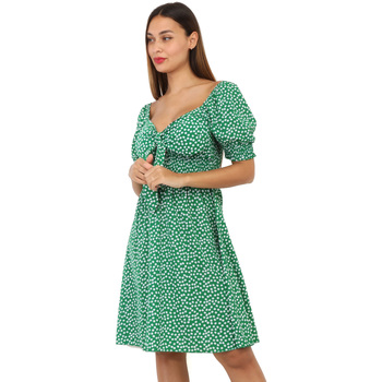 tekstylia Damskie Sukienki La Modeuse 66714_P155412 Zielony