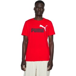 tekstylia Męskie T-shirty z krótkim rękawem Puma  Czerwony