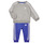 tekstylia Chłopiec Komplet Adidas Sportswear 3S JOG Szary / Biały / Niebieski