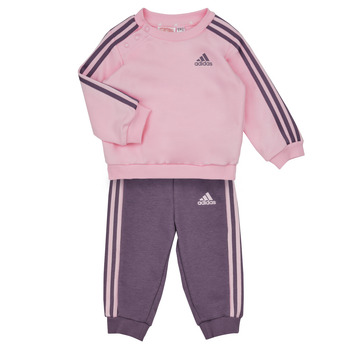 tekstylia Dziewczynka Komplet Adidas Sportswear 3S JOG Różowy / Fioletowy