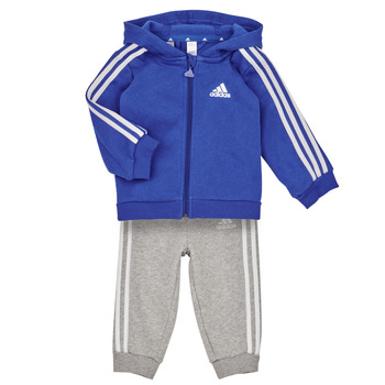 tekstylia Chłopiec Komplet Adidas Sportswear 3S FZ FL JOG Niebieski / Biały / Szary
