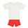 tekstylia Dziecko Komplet Adidas Sportswear DY MM T SUMS Biały / Czerwony
