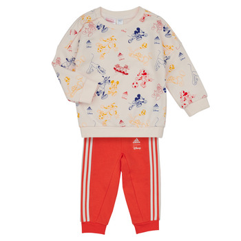 tekstylia Dziecko Komplet Adidas Sportswear DY MM JOG Biały / Złoty / Czerwony