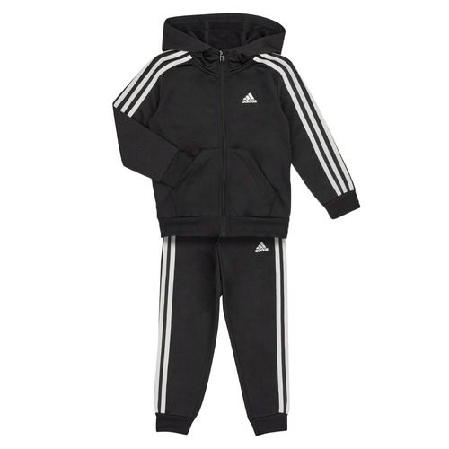 tekstylia Chłopiec Zestawy dresowe Adidas Sportswear LK 3S SHINY TS Czarny / Biały