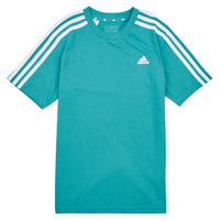 tekstylia Dziecko T-shirty z krótkim rękawem Adidas Sportswear 3S TEE Biały / Wielokolorowy