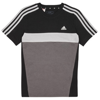 tekstylia Chłopiec T-shirty z krótkim rękawem Adidas Sportswear 3S TIB T Czarny / Szary / Biały