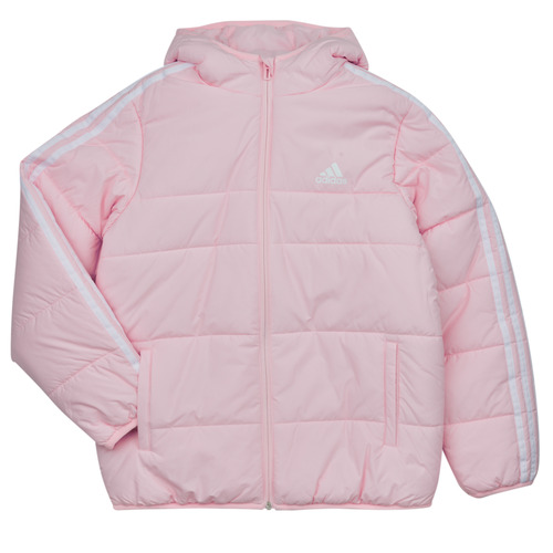 tekstylia Dziewczynka Kurtki pikowane Adidas Sportswear JK 3S PAD JKT Różowy