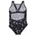 tekstylia Dziewczynka Kostium kąpielowy jednoczęściowy adidas Performance AOP BARS SUIT G Czarny / Srebrny