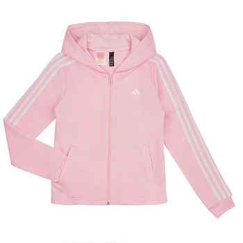 tekstylia Dziewczynka Bluzy dresowe adidas Performance TR-ES 3S FZH Różowy / Biały