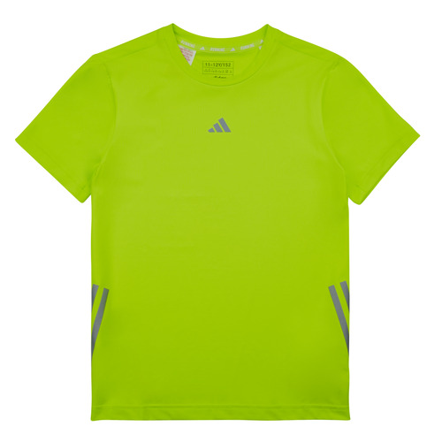 tekstylia Dziecko T-shirty z krótkim rękawem adidas Performance RUN 3S TEE Zielony / Srebrny