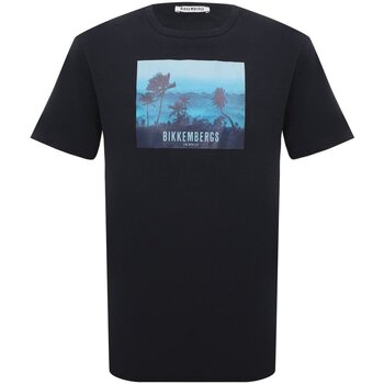 tekstylia Męskie T-shirty z krótkim rękawem Bikkembergs BKK2MTS06 Niebieski