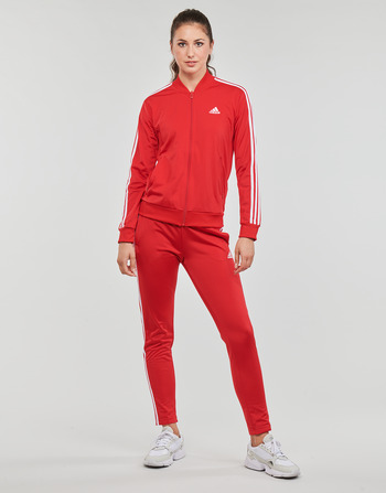 tekstylia Damskie Zestawy dresowe Adidas Sportswear 3S TR TS Czerwony / Biały