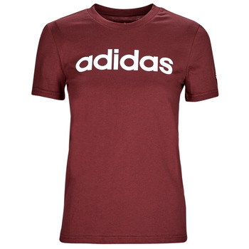 tekstylia Damskie T-shirty z krótkim rękawem Adidas Sportswear LIN T Brązowy / Biały
