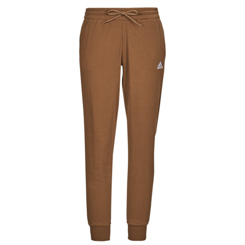 tekstylia Damskie Spodnie dresowe Adidas Sportswear LIN FT CF PT Brązowy / Biały
