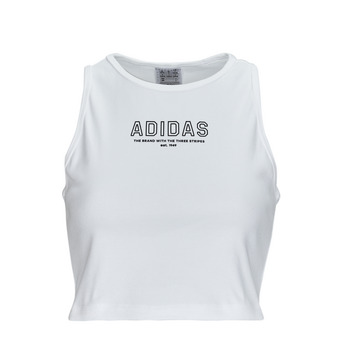 tekstylia Damskie T-shirty z krótkim rękawem Adidas Sportswear Crop Top WHITE Biały