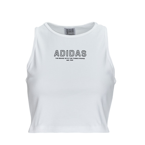 tekstylia Damskie T-shirty z krótkim rękawem Adidas Sportswear Crop Top WHITE Biały