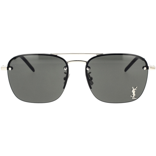 Zegarki & Biżuteria  okulary przeciwsłoneczne Yves Saint Laurent Occhiali da Sole Saint Laurent SL 309 M 002 Srebrny