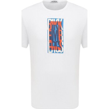 tekstylia Męskie T-shirty z krótkim rękawem Bikkembergs BKK2MTS04 Biały