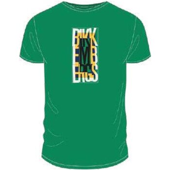 tekstylia Męskie T-shirty z krótkim rękawem Bikkembergs BKK2MTS04 Zielony