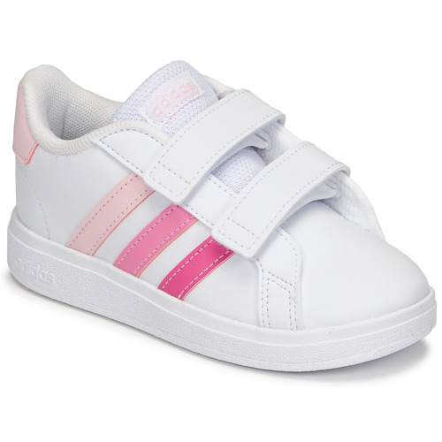 Buty Dziewczynka Trampki niskie Adidas Sportswear GRAND COURT 2.0 CF I Biały / Różowy