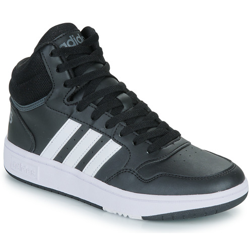 Buty Dziecko Trampki wysokie Adidas Sportswear HOOPS MID 3.0 K Czarny / Biały