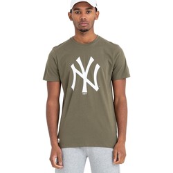 tekstylia Męskie T-shirty z krótkim rękawem New-Era  Zielony
