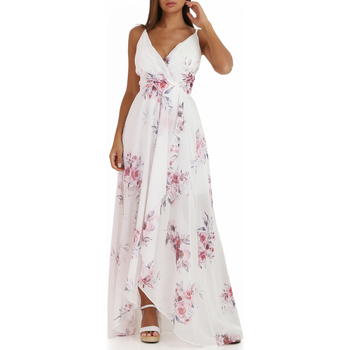 tekstylia Damskie Sukienki La Modeuse 20330_P56468 Biały