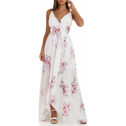 tekstylia Damskie Sukienki La Modeuse 20330_P56468 Biały