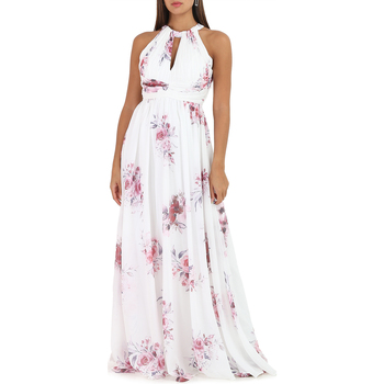 tekstylia Damskie Sukienki La Modeuse 20379_P56548 Biały
