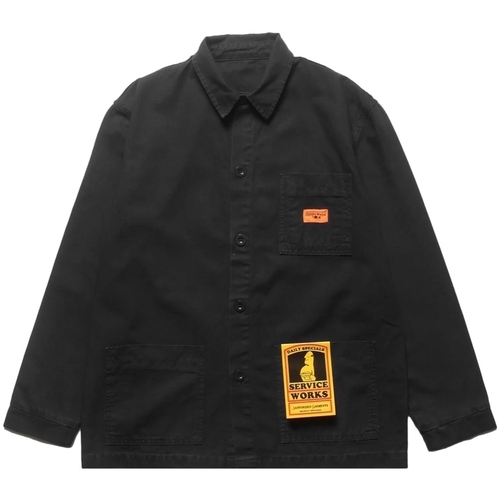 tekstylia Męskie Płaszcze Service Works Classic Coverall Jacket - Black Czarny