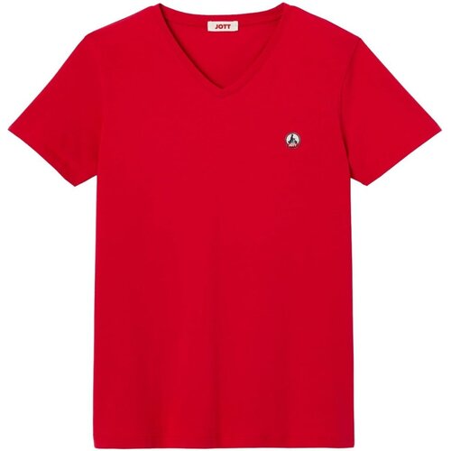 tekstylia Męskie T-shirty z krótkim rękawem JOTT BENITO Czerwony